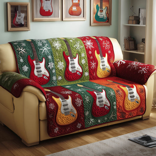 Christmas Harmony Quilted Sofa Cover GFTONT4946