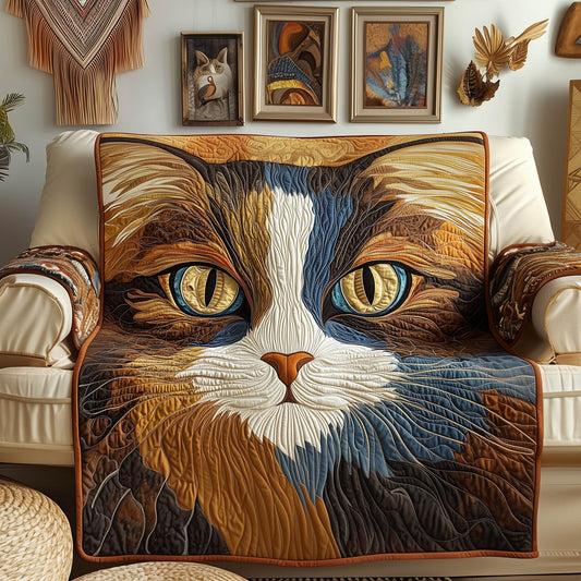 Rustic Catitude Quilted Sofa Cover GFTONT4964