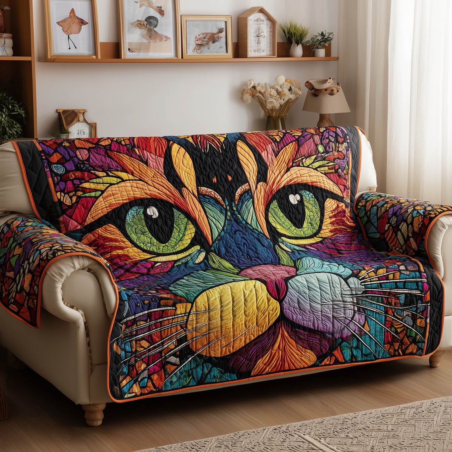 Catitude Quilted Sofa Cover GFTONT4970