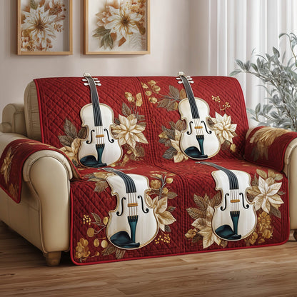 Violin Harmony Quilted Sofa Cover GFTONT4987