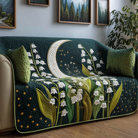 Lily of the Valley Quilted Sofa Cover GFTONT5007