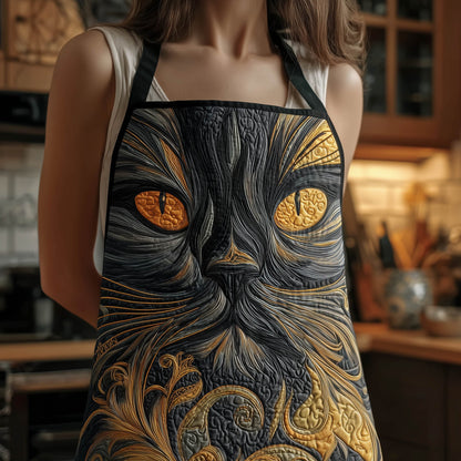 Swirly Cat Quilted Apron GFTONT5018