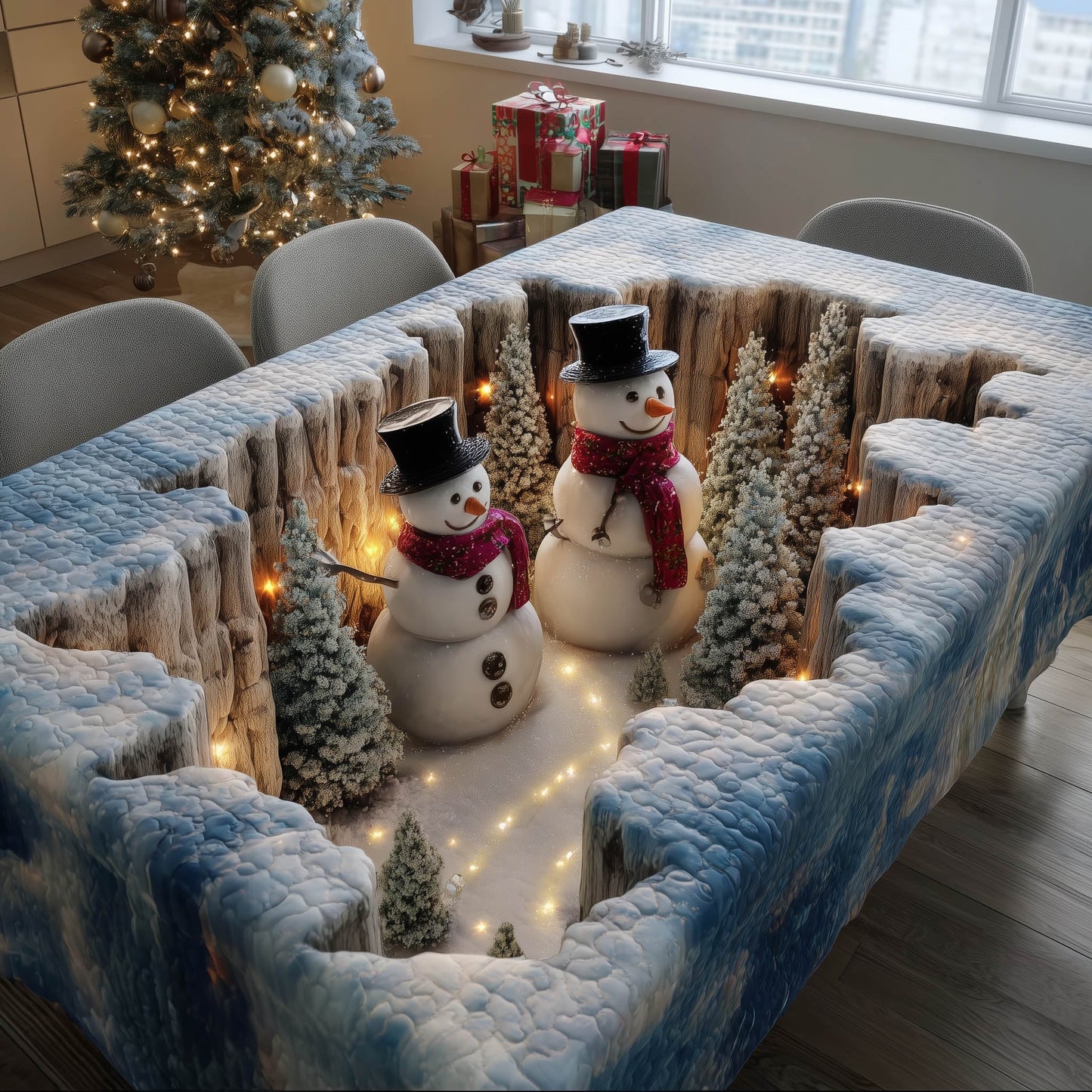 Snwoman Wonderland Tablecloth GFTONT5033