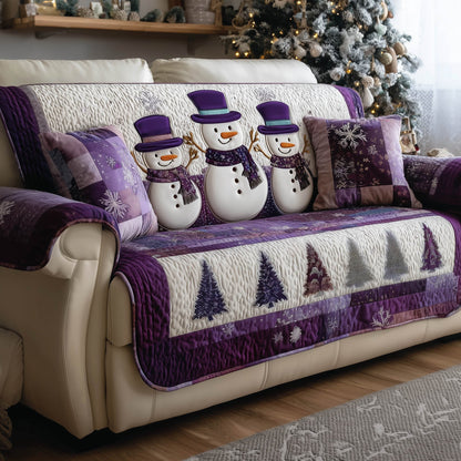Snowman Quilted Sofa Cover GFTONT5041