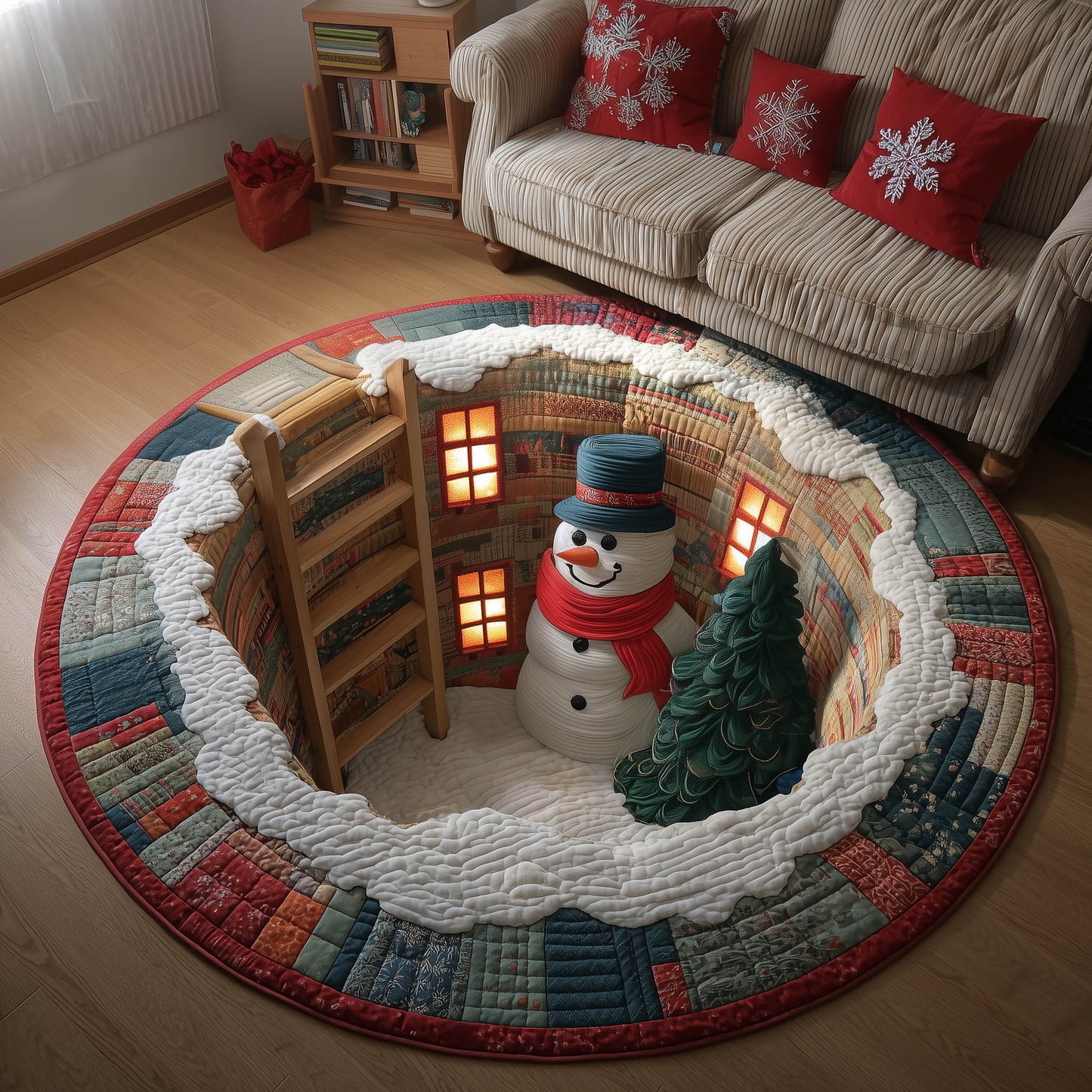 Christmas Buddy Quilted Round Mat GFTONT5046