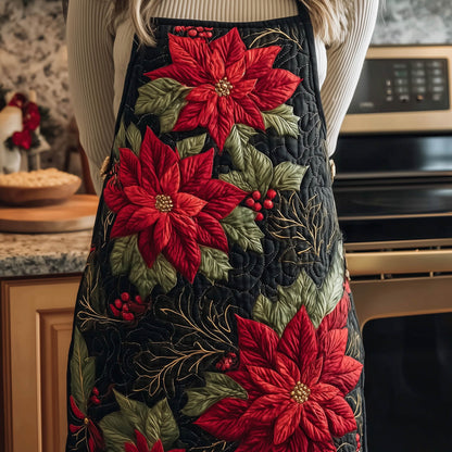 Poinsettia Quilted Apron GFTONT5071