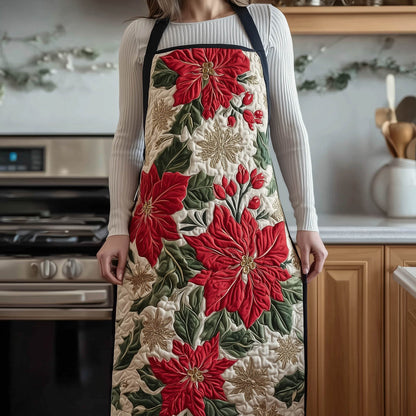 Poinsettia Quilted Apron GFTONT5073