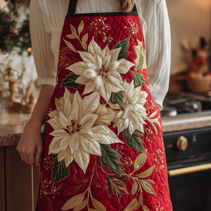 Poinsettia Quilted Apron GFTONT5074