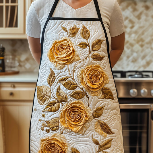 Elegant Rose Quilted Apron GFTONT5079