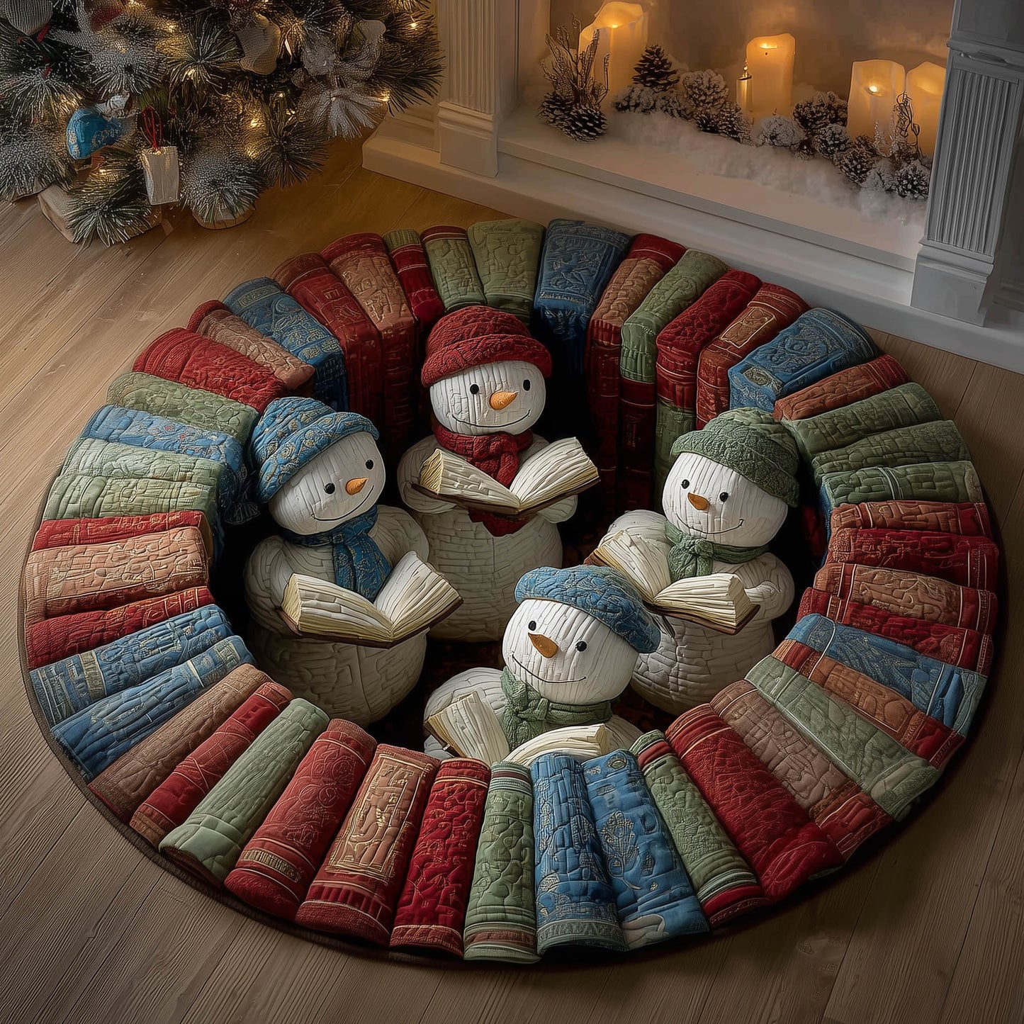 Snowman Quilted Round Mat GFTONT5091