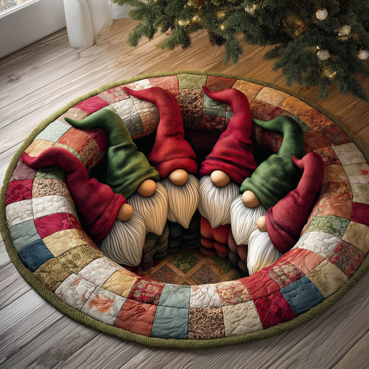 Festive Gnome Quilted Round Mat GFTONT5092