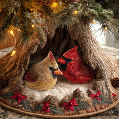 Cardinal Nest Quilted Tree Skirt GFTONT5100