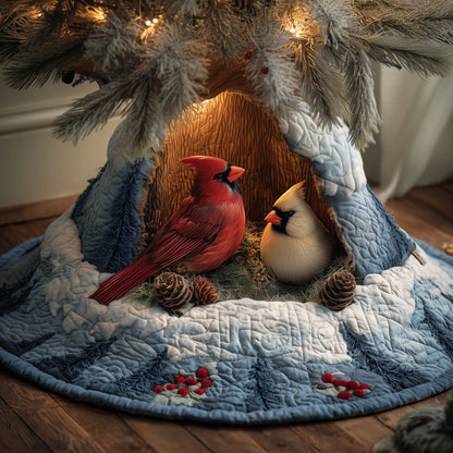 Winter Cardinal Quilted Tree Skirt GFTONT5101
