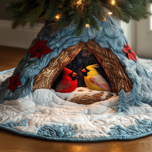 Winter Cardinal Quilted Tree Skirt GFTONT5102