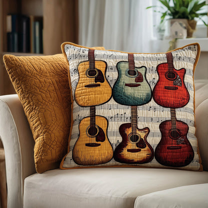 Acoustic Guitar Quilted Pillow Case GFTONT5103