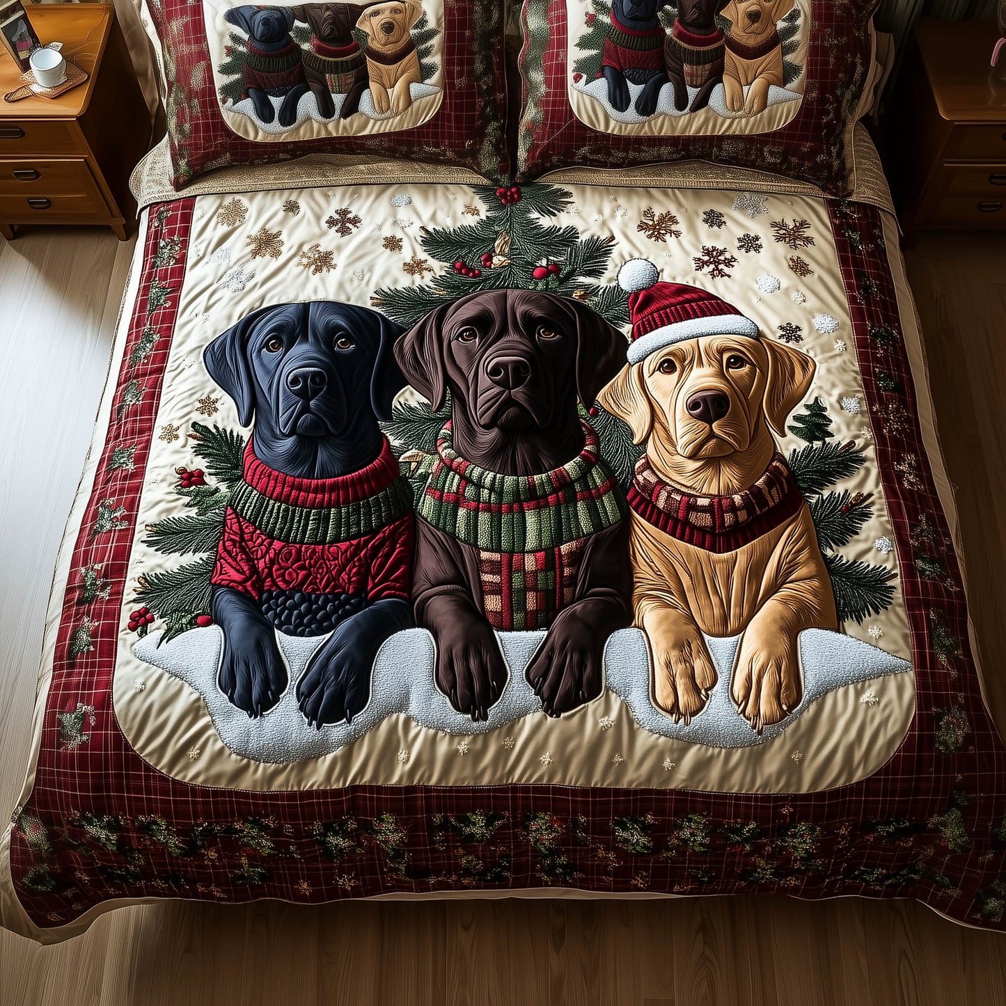 Labrador Holiday Duvet Cover Set GFTONT5122