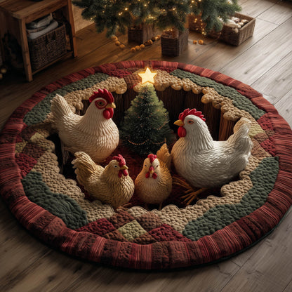Festive Farmstead Quilted Round Mat GFTONT5139