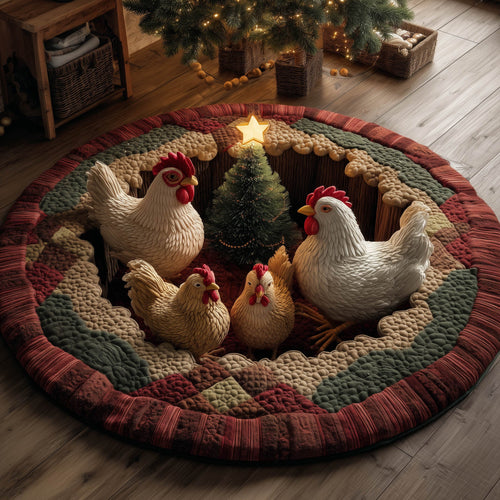 Festive Farmstead Quilted Round Mat GFTONT5139