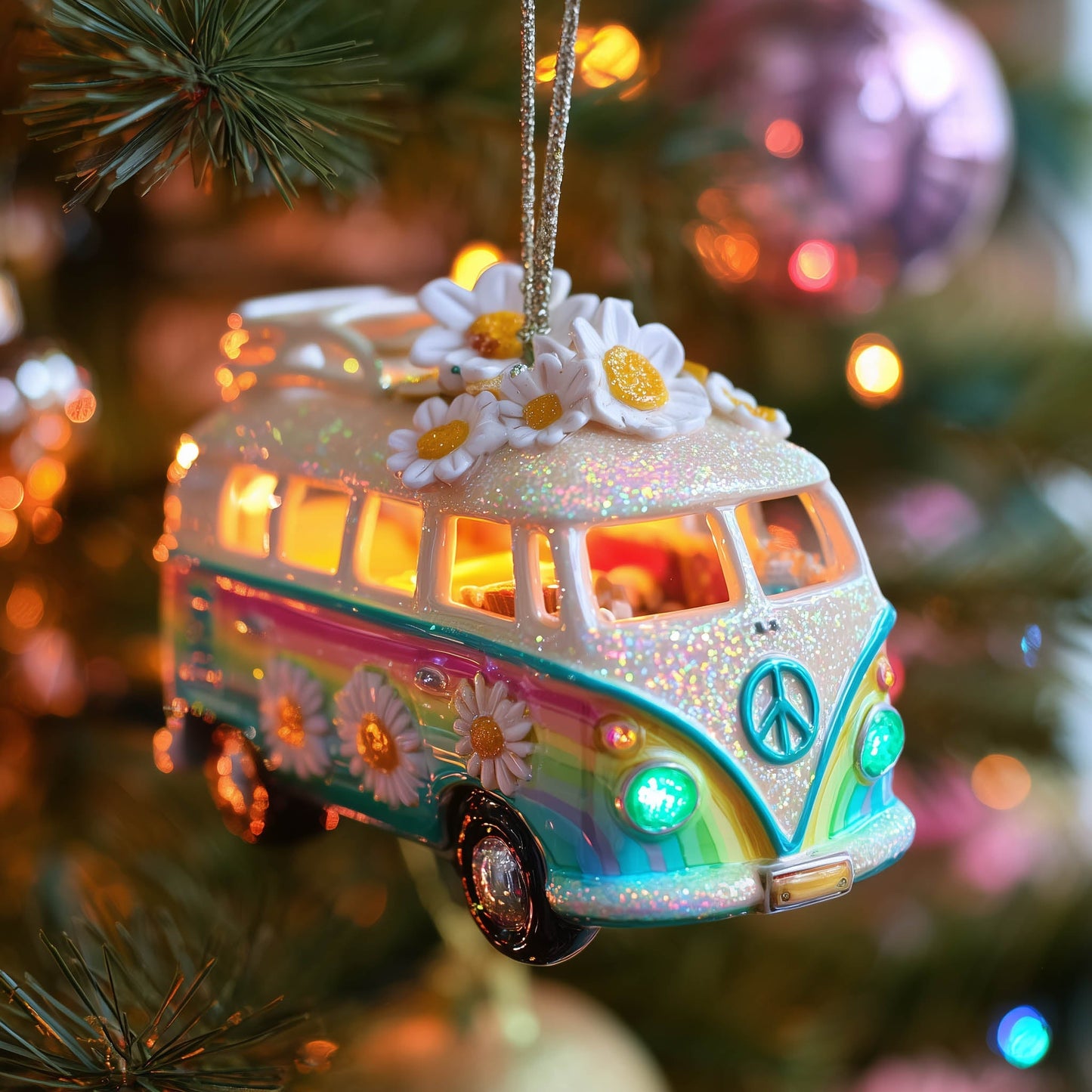 Yuletide Trip Christmas Mica Ornament GFTONT5154