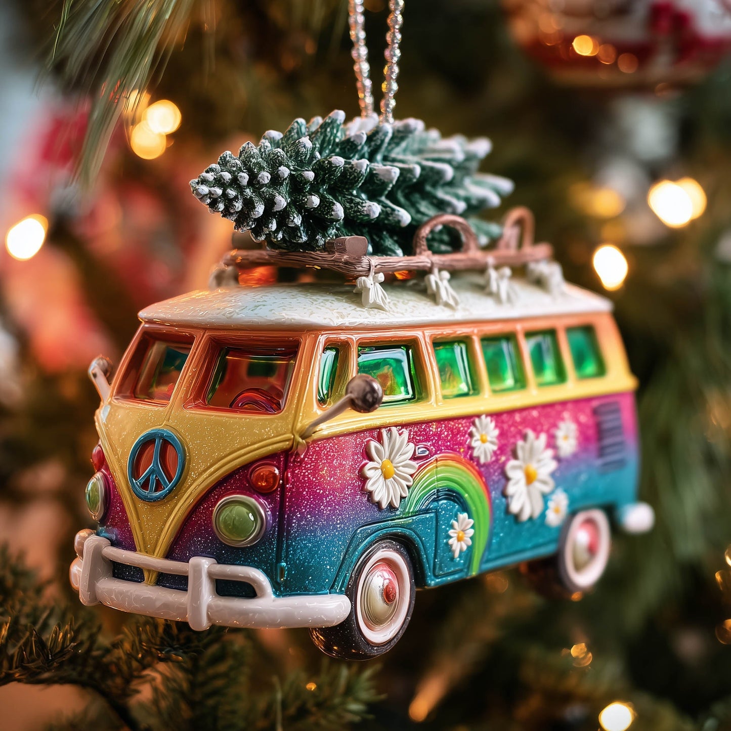 Yuletide Trip Christmas Mica Ornament GFTONT5155