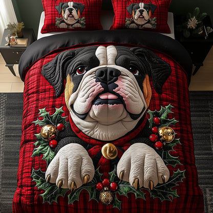 Festive Bulldog Duvet Cover Set GFTONT5167