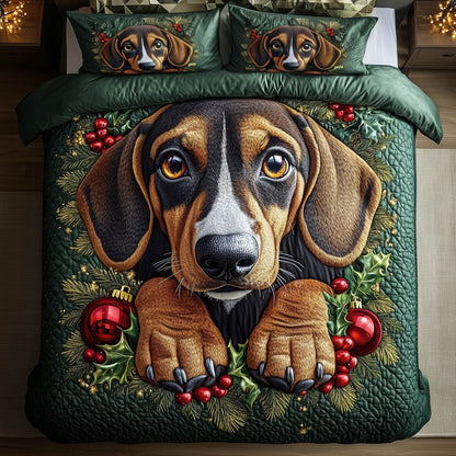 Festive Dachshund Duvet Cover Set GFTONT5189
