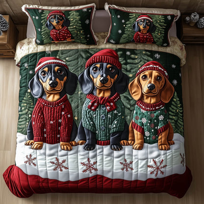 Festive Dachshund Duvet Cover Set GFTONT5190