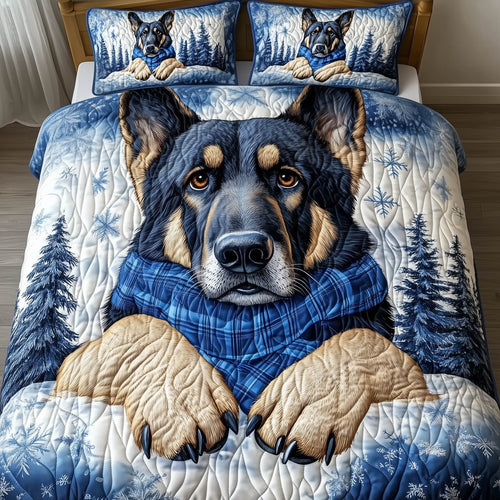 Festive German Shepherd Duvet Cover Set GFTONT5199