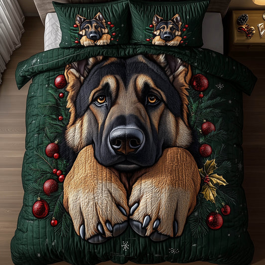 Festive German Shepherd Duvet Cover Set GFTONT5200