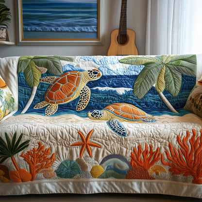 Ocean Breeze Quilted Sofa Cover GFTONT5205