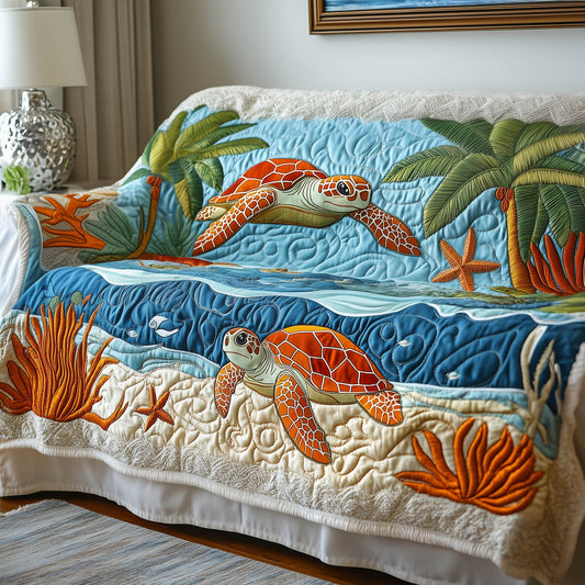 Sea Turtle Quilted Sofa Cover GFTONT5209