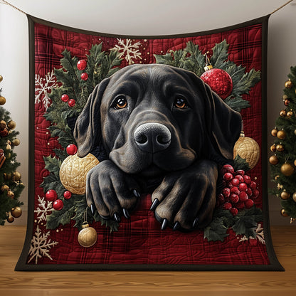 Festive Labrador Quilted Blanket GFTONT5211