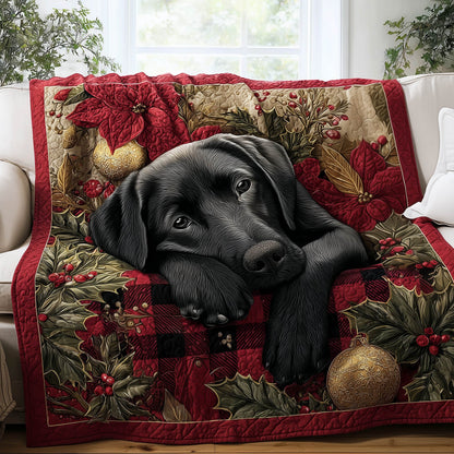 Festive Labrador Quilted Blanket GFTONT5212