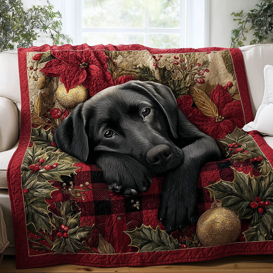 Festive Labrador Quilted Blanket GFTONT5212