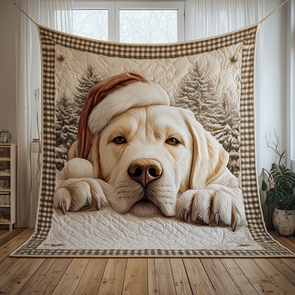 Labrador Holiday Quilted Blanket GFTONT5214
