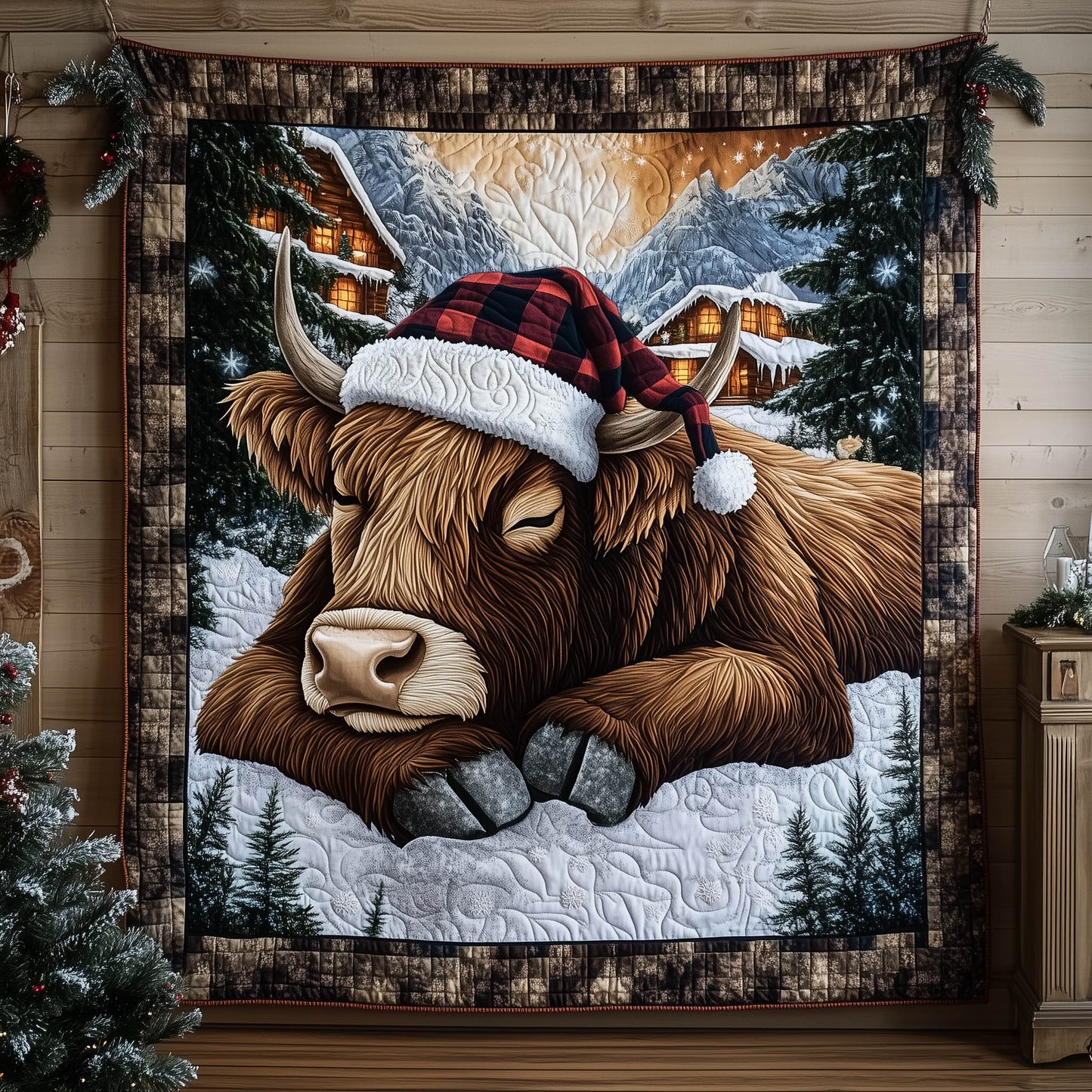 Highland Cow Quilted Blanket GFTONT5217