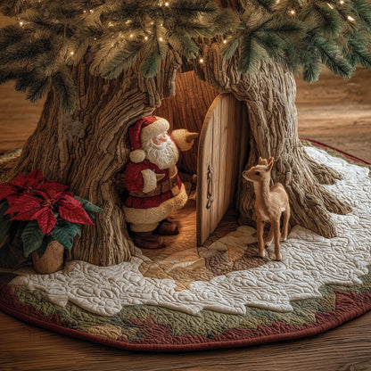 Santa Buddy Quilted Tree Skirt GFTONT5227