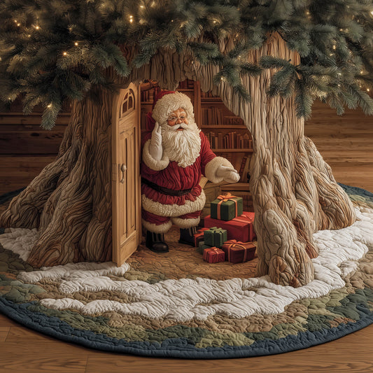 Santa Presents Quilted Tree Skirt GFTONT5228