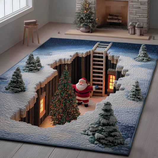 Festive Santa Area Rug GFTONT5234