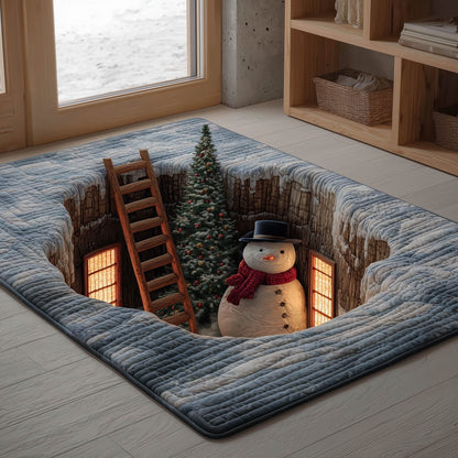 Happy Snowman Area Rug GFTONT5236