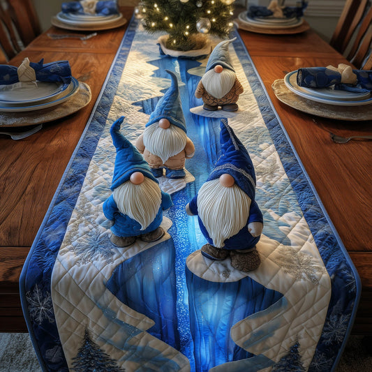 Yuletide Gnome Quilted Table Runner GFTONT5247