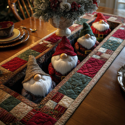 Festive Gnome Quilted Table Runner GFTONT5250