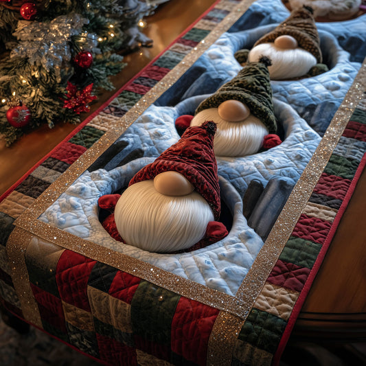 Festive Gnome Quilted Table Runner GFTONT5252