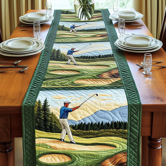 Golf Swing Quilted Table Runner GFTONT525