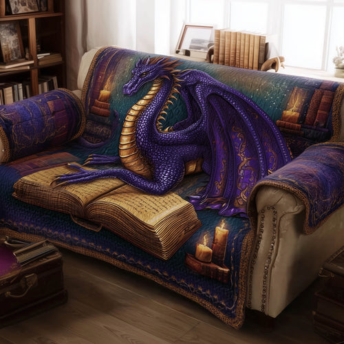 Bookish Wings Quilted Sofa Cover GFTONT5267