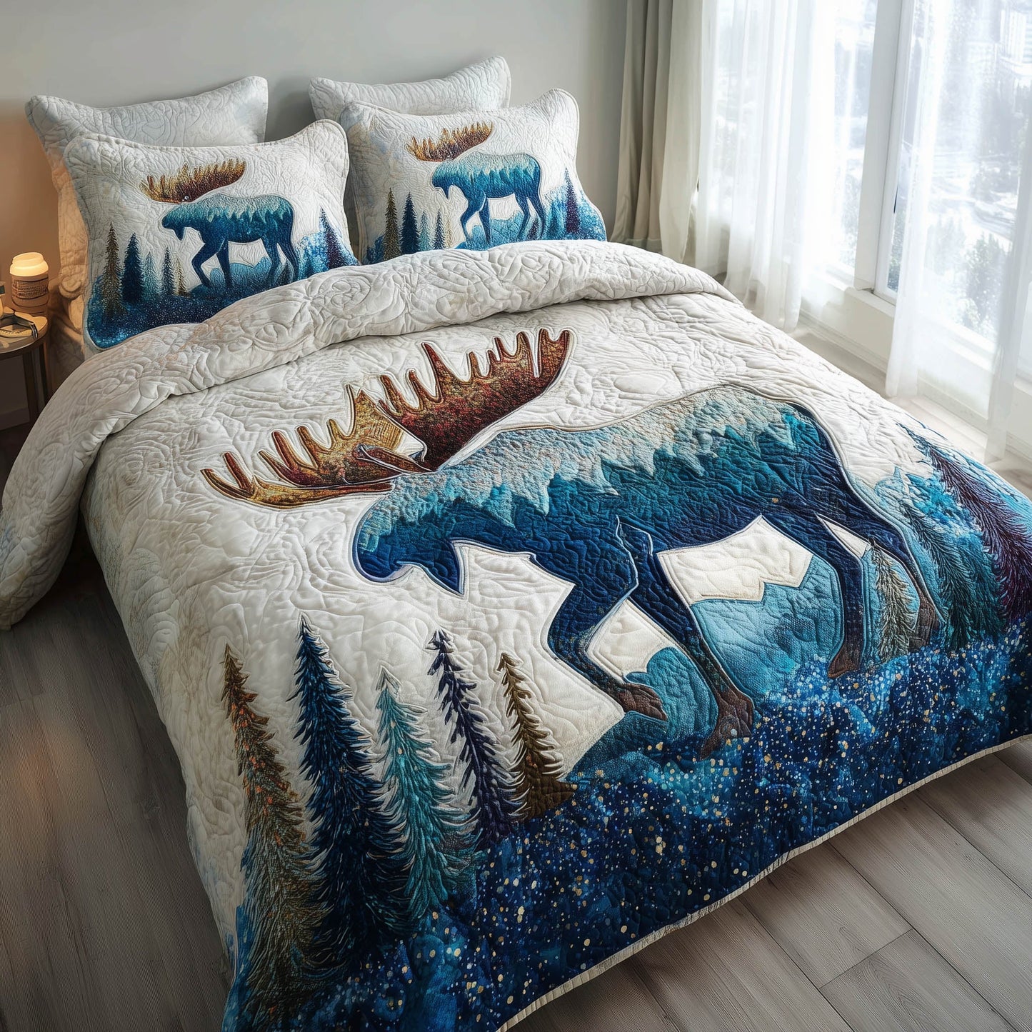 Festive Moose Duvet Cover Set GFTONT5268