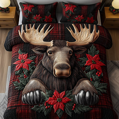Moose Holiday Duvet Cover Set GFTONT5271