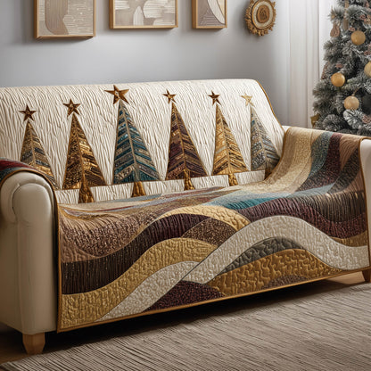 Gorgeous Evergreen Quilted Sofa Cover GFTONT5276