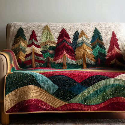 Gorgeous Evergreen Quilted Sofa Cover GFTONT5278