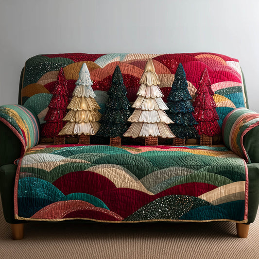 Chrsitmas Trees Quilted Sofa Cover GFTONT5280